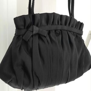 NWT Mini Bag Black Satin Crossbody or Wristlet